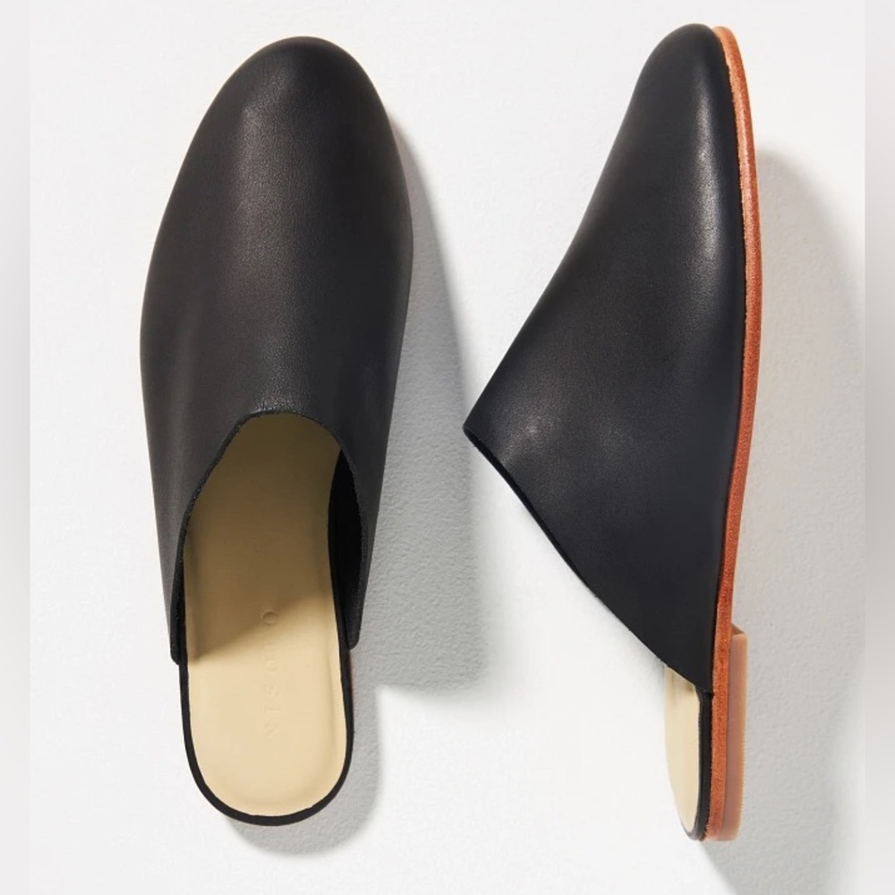 Nisolo Lima Slip-on Mule, black, size 8.5